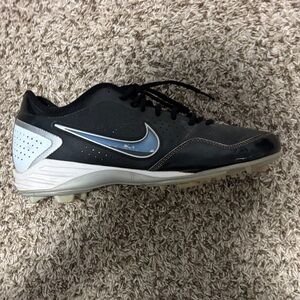 Nike Black and Gray Men's Baseball Cleats
